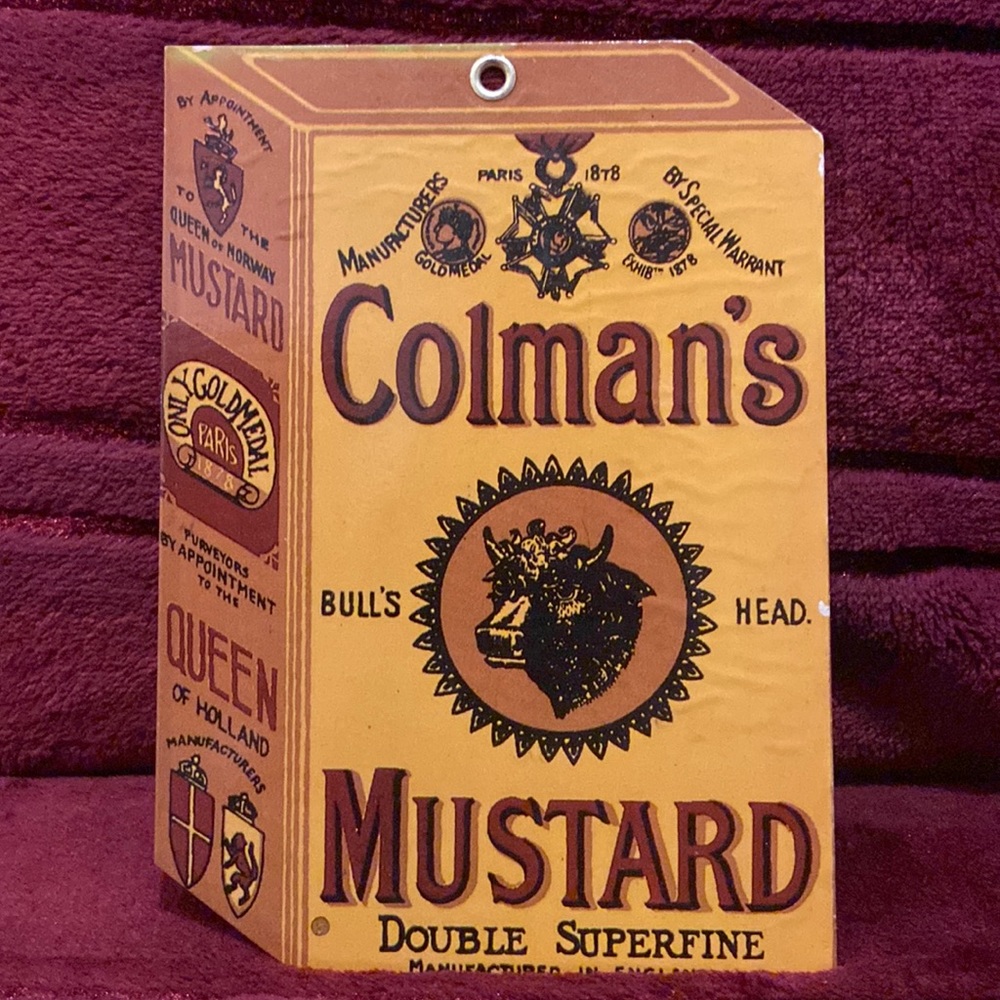 Vintage Coleman’s Mustard Label